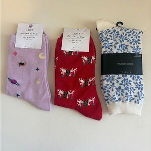 LOFT /Talbots Women's Crew Socks